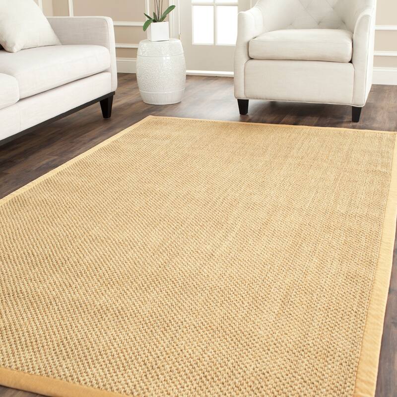 SAFAVIEH Natural Fiber Jenney Sisal Border Rug - 3' x 5' - Wheat