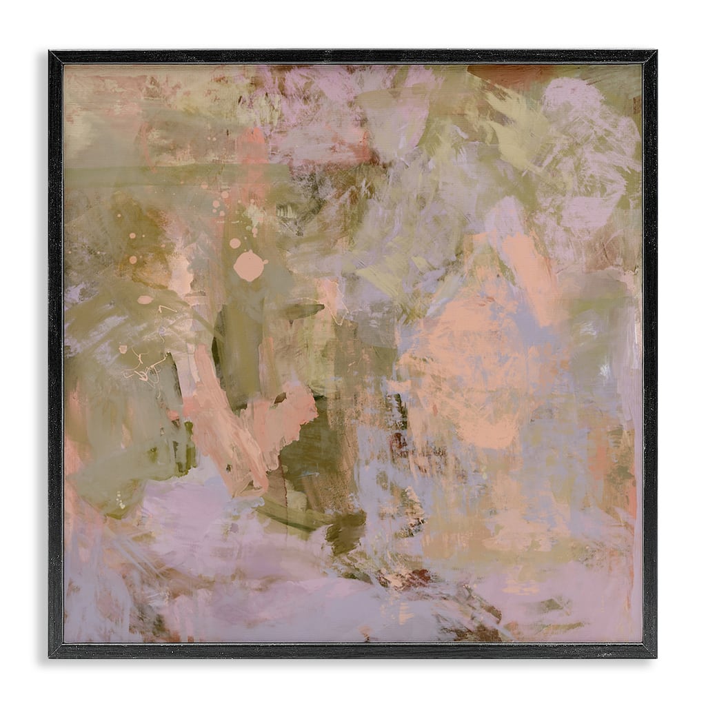 Stupell Earth Tones with Pink Framed Giclee Art Design By Hayley Michelle