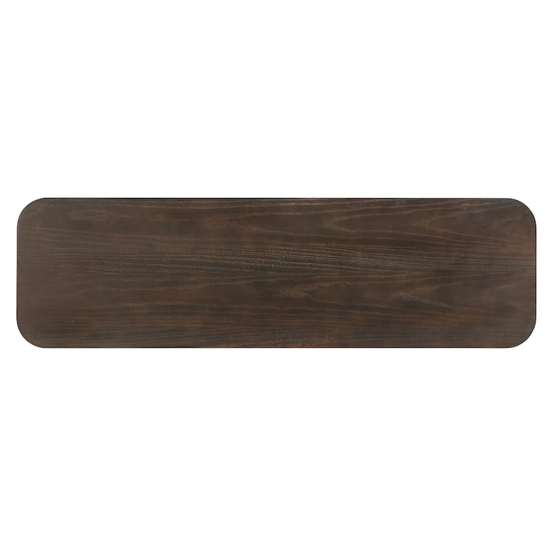 Curved Corners Console Table Entryway Table with 3 Drawers