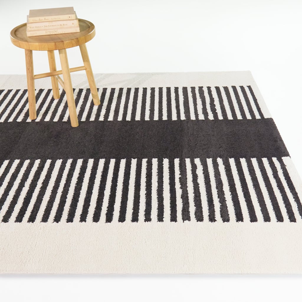Bridgeman Mid-Century Modern Stripe Area Rug