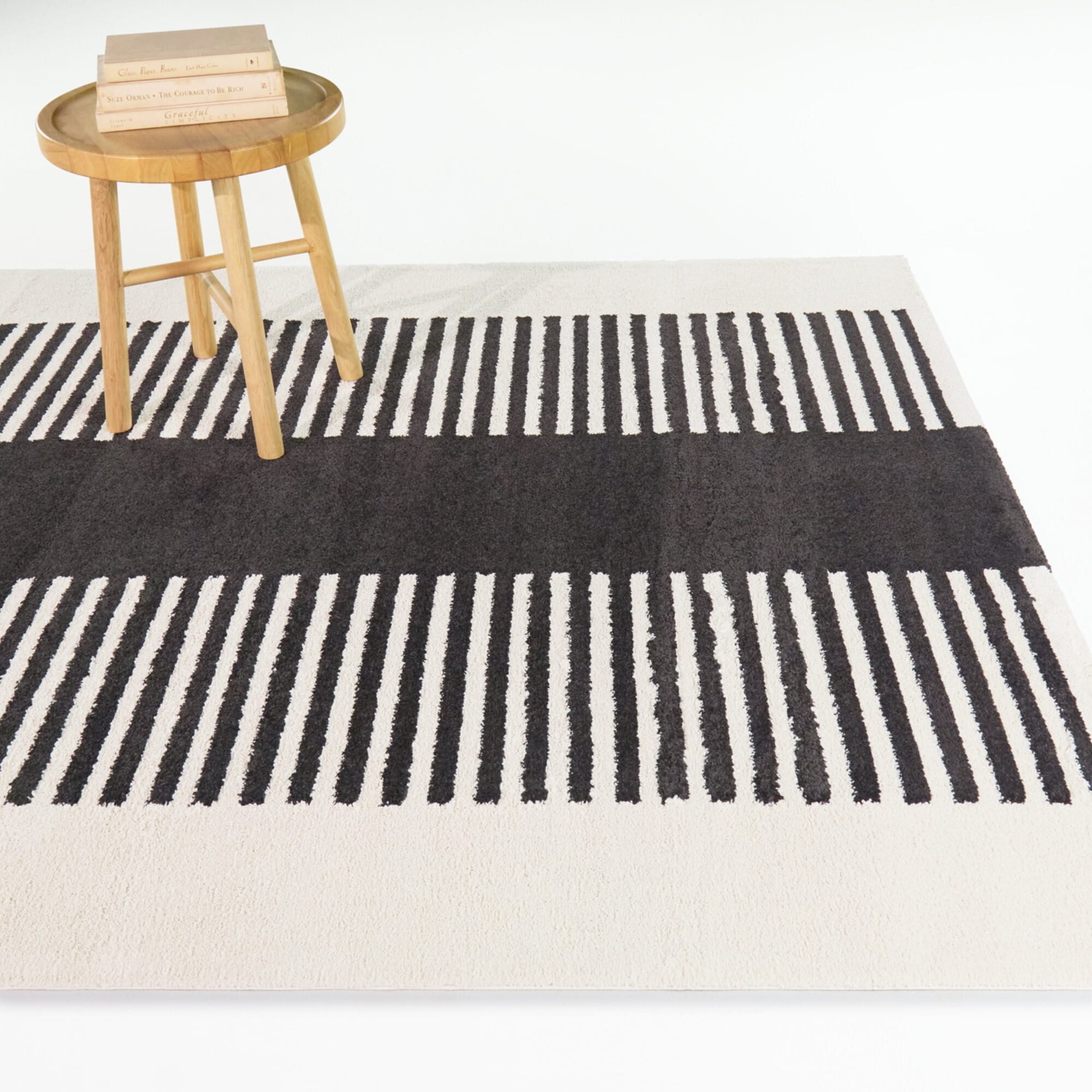 Bridgeman Mid-Century Modern Stripe Area Rug