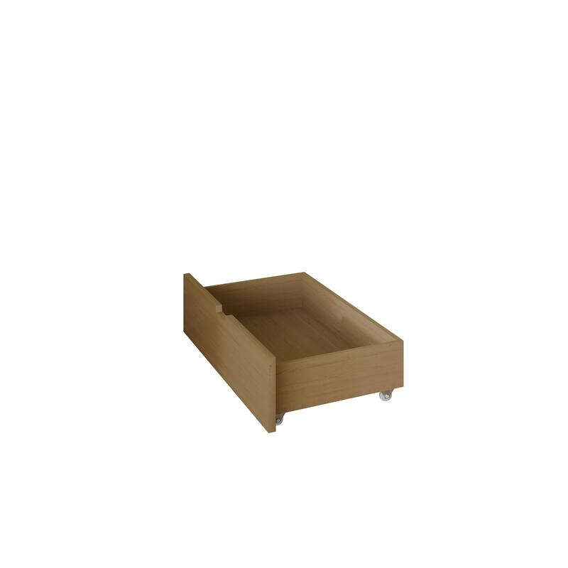 CraftPorch Mid-Century Wooden Canopy Bed