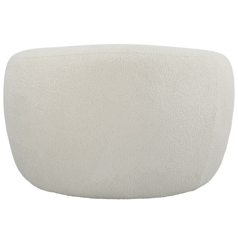 Curved Silhouette Swivel Chair - 43" - White