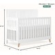 preview thumbnail 3 of 5, Evolur Audrey 5-in-1 Convertible Crib in Stardust - Stardust