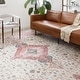 preview thumbnail 11 of 19, Alexander Home Leanne Vintage Boho Oriental Printed Area Rug 2' x 5' - Ivory / Berry