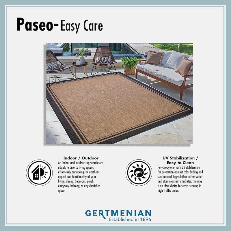 Gertmenian Paseo Yoder Grey Rustic Tribal Moose Indoor/ Outdoor Area Rug