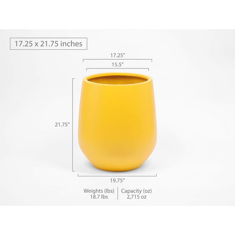 Indoor/Outdoor Large Nordic Minimalist Lightweight Round Planter Pot