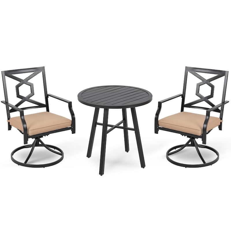 Outdoor Set With Swivel Chairs