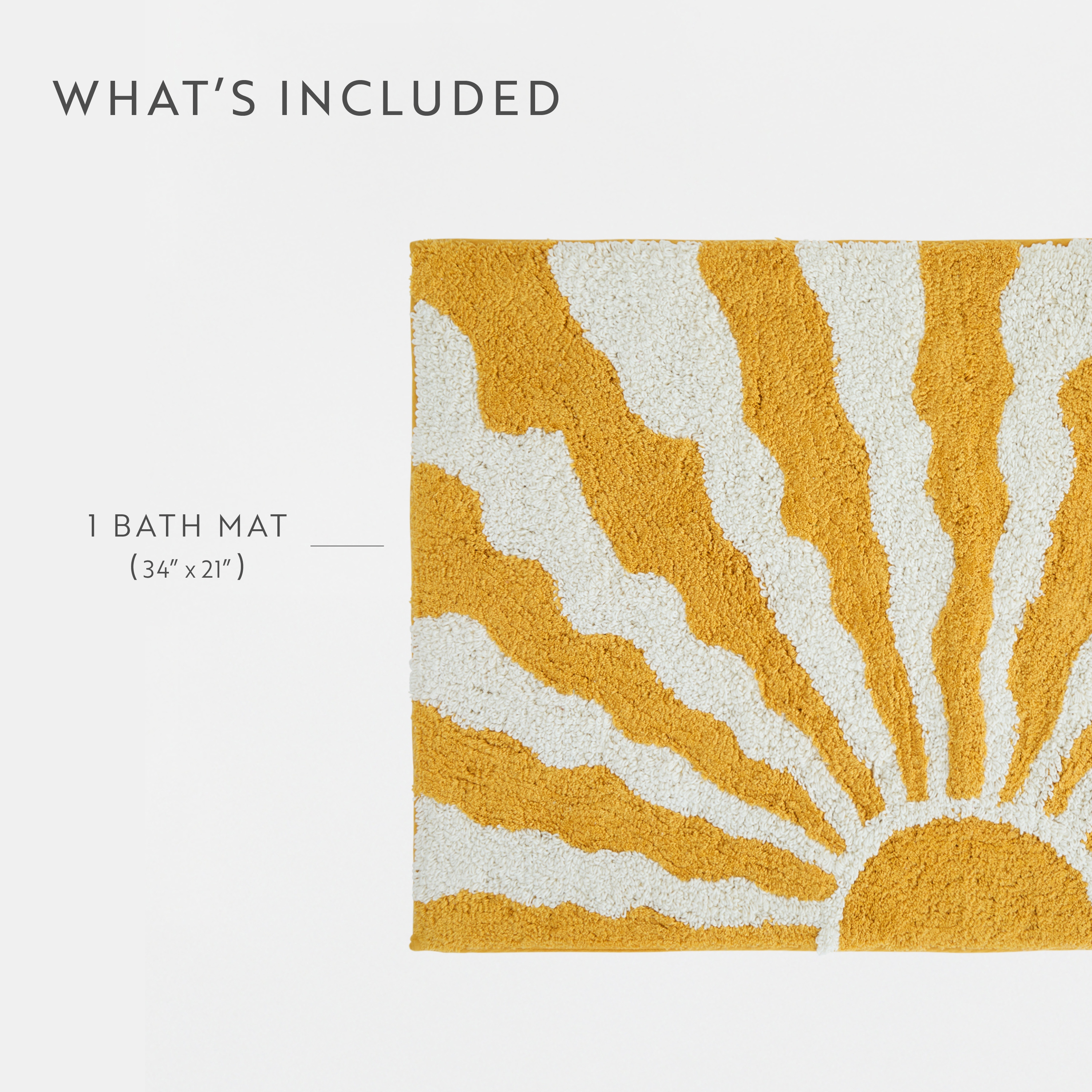 Becky Cameron 100% Cotton Modern Patterned Bath Mat