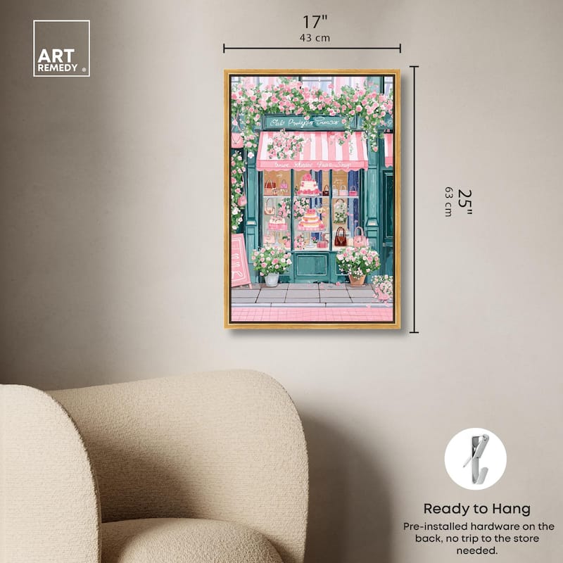 Whimsical Storefront Canvas by Art Remedy
