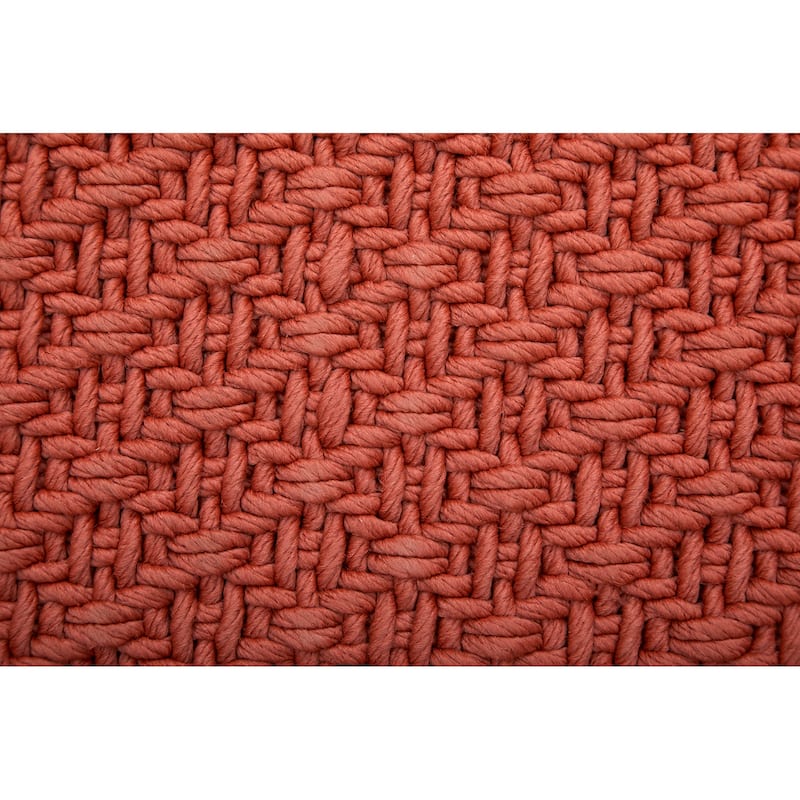 Grand Bazaar Faro Hand Woven Solid Modern Area Rug