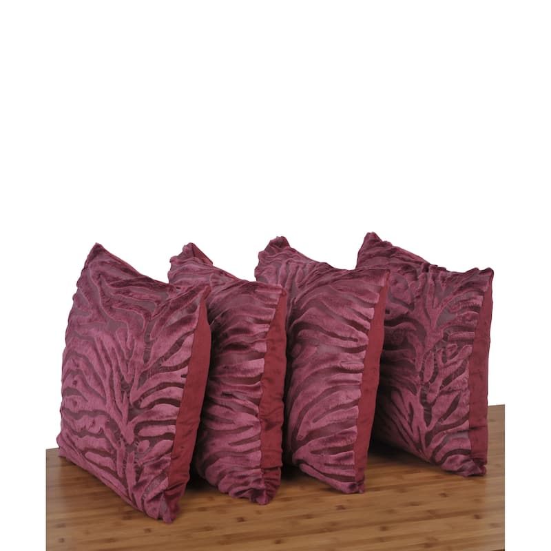 Serenta EmbossedMink 4 Pcs Throw Pillow Cushion Case Cover Shell Set