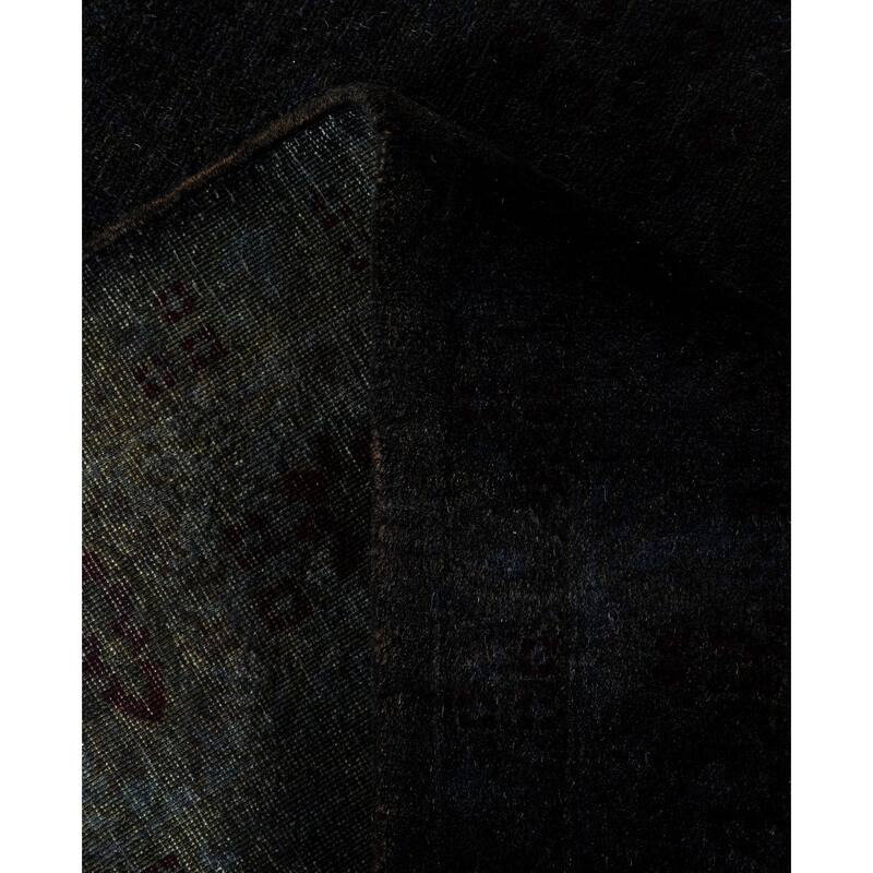 Overdyed One-of-a-Kind Hand-Knotted Area Rug - Black - 4' 7" x 7' 5"