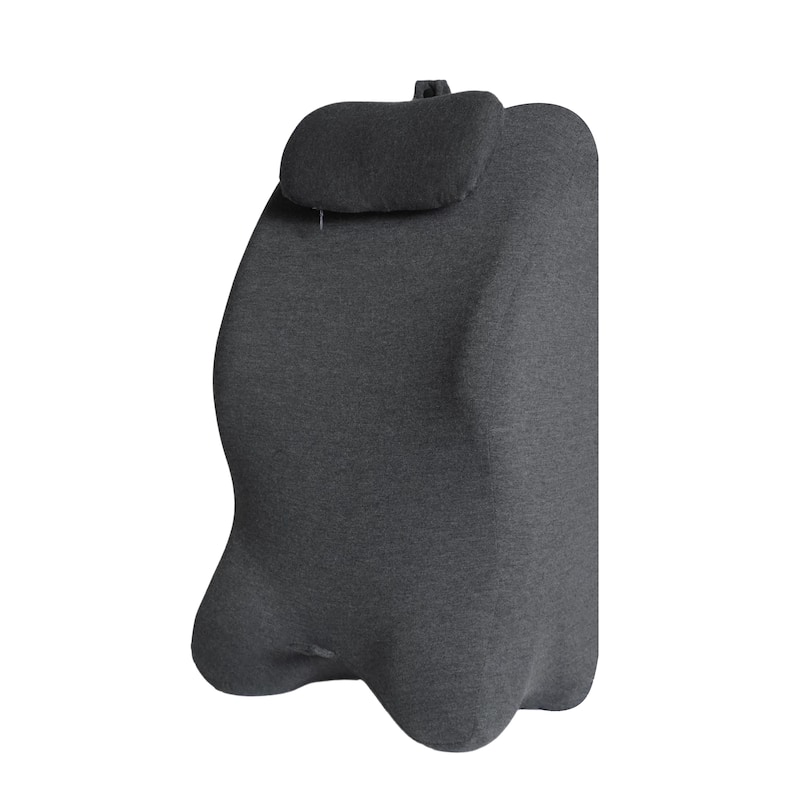 Ergonomic Spinal Posture Support Multi-Functional Bed Pillow -Dark grey