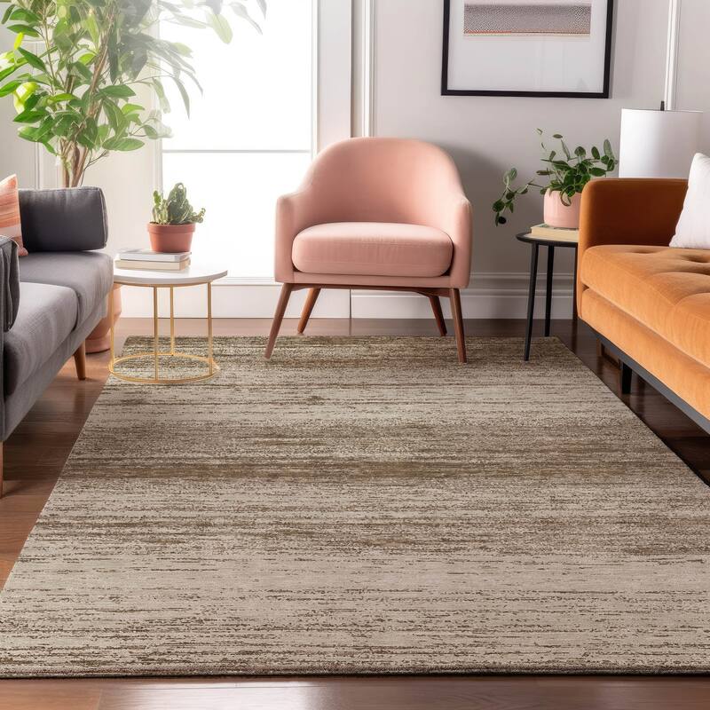 Premium Washable Super Soft Ombre Pixels Mayfield Rug - Brown - 5' x 7'6"