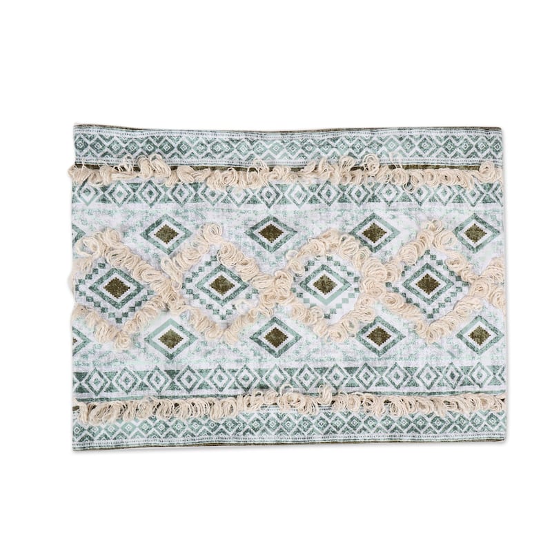 Novica Handmade Sea Diamonds Cotton Table Linen Set (Set For 4)