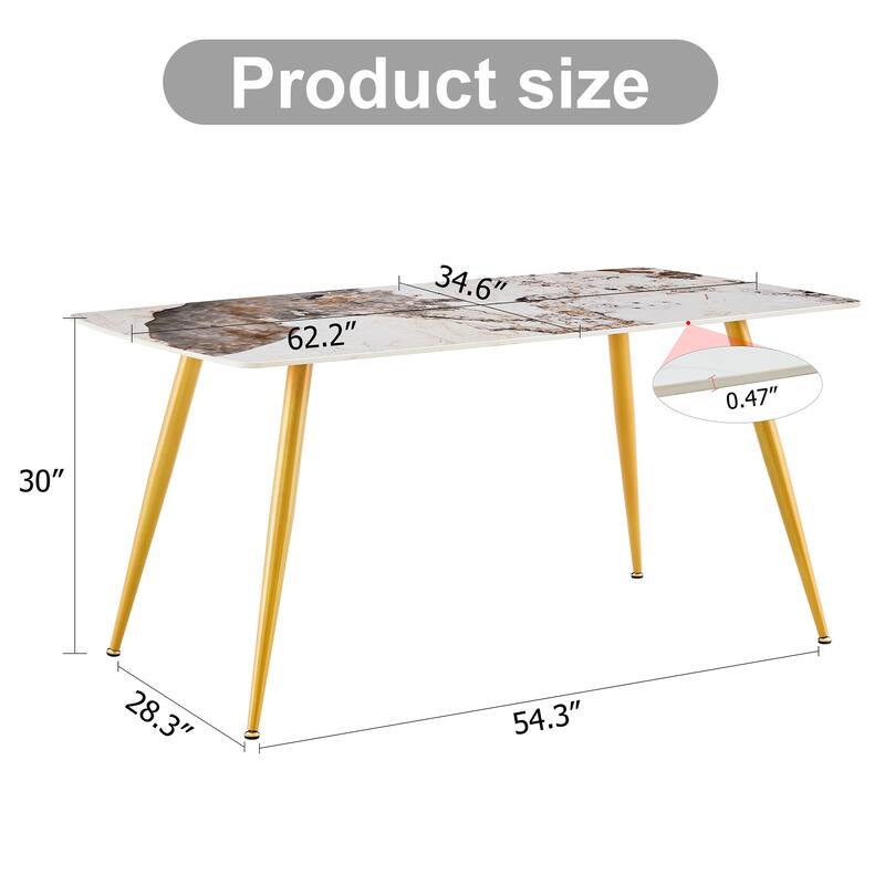 Modern minimalist dining table