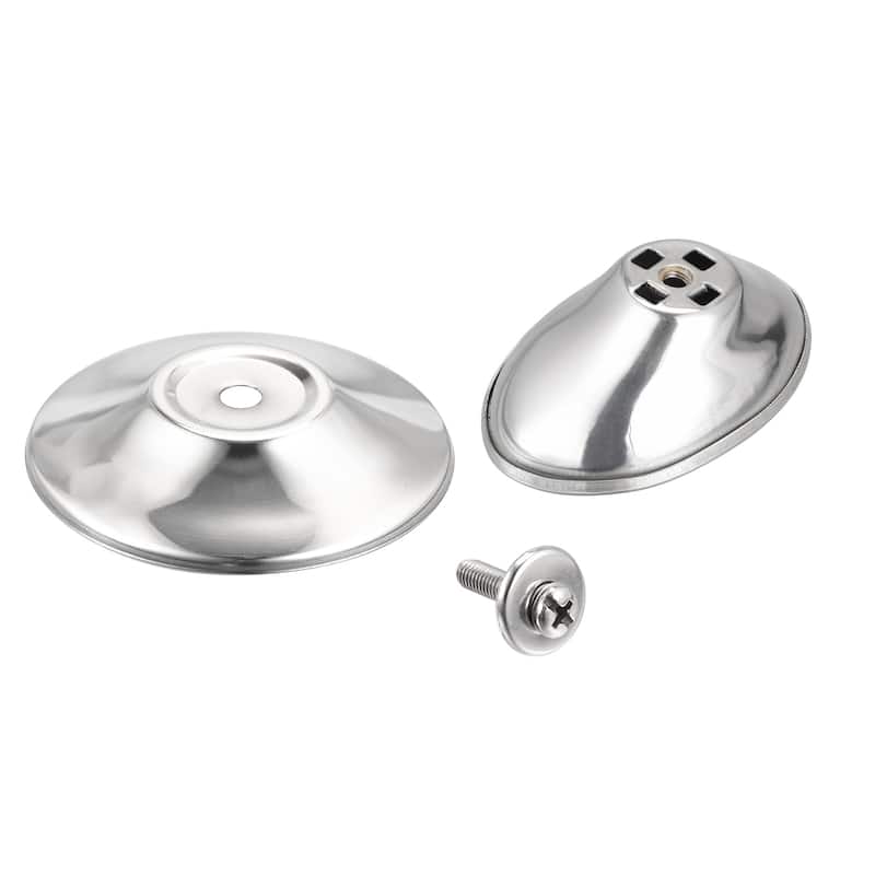 Universal Pot Lid Knob, Stainless Steel Replacement Knob 67x63x38mm, 2pcs - Silver