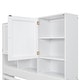 preview thumbnail 19 of 18, Queen Size Platform Bed with Storage Headboard and 4-Drawers, Grey