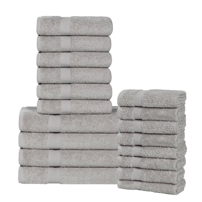Superior Franklin Cotton Lightweight 18-Piece Assorted Towel Set