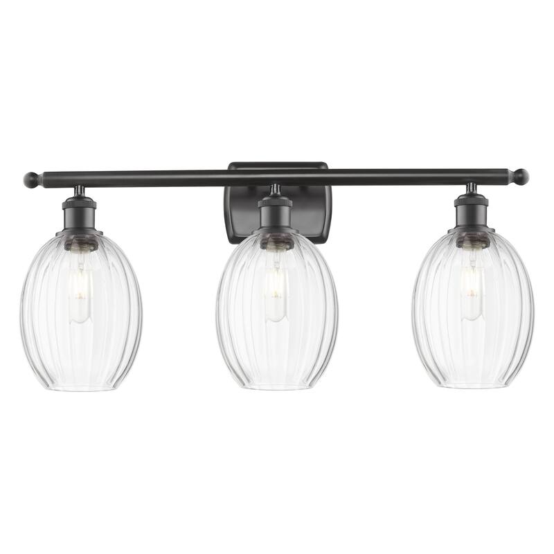 Innovations Lighting Endless Possibilities Ballston - Preston - 3 Light 26" Bulb Shade Bath Vanity Light - Clear/Oil Rubbed Bronze