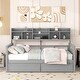 preview thumbnail 1 of 34, Full Daybed with Drawers & Shelf - Elegant Multi-Functional Style
