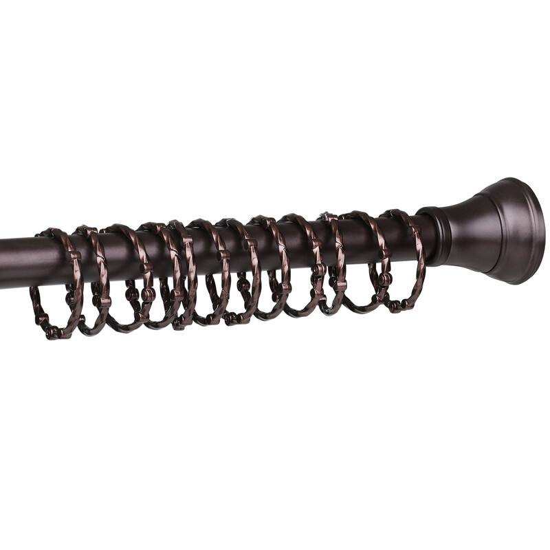 Utopia Alley Shower Eternity Curtain Rings, Rustproof Zinc Shower Rings, set of 12