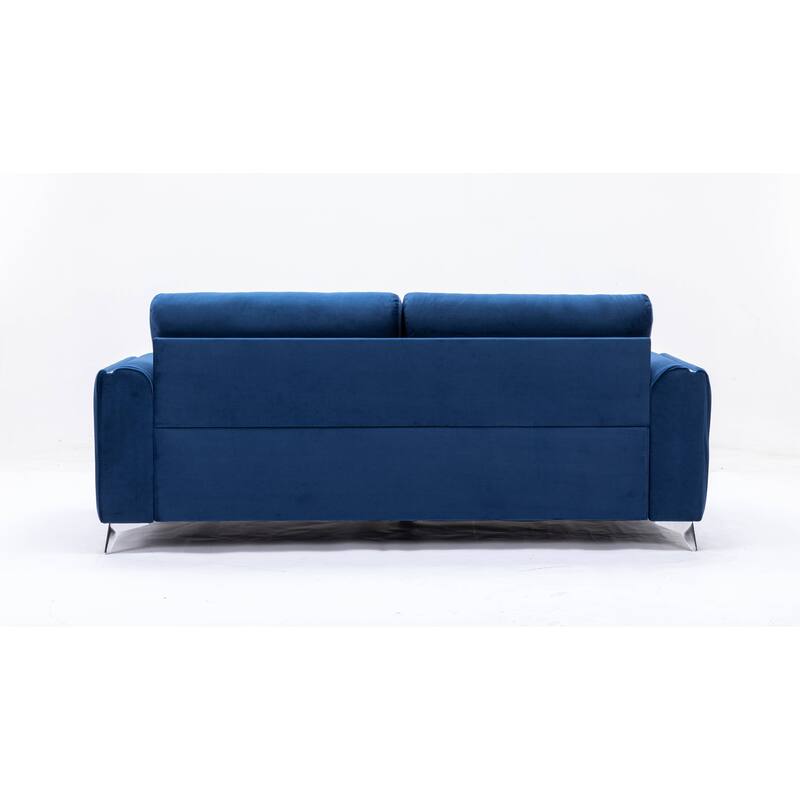 Connor Blue Sofa with Metal Leg