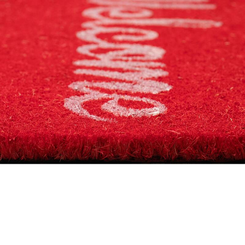 Liora Manne Christmas Greetings Coir Welcome Door Mat (1'6" x 2'6")