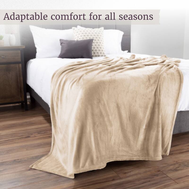 Flannel Fleece Throw Blanket by Windsor Home