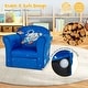 preview thumbnail 7 of 8, Costway Kids Sofa Toddler Upholstered Armrest Chair withSolid Wooden - See Details