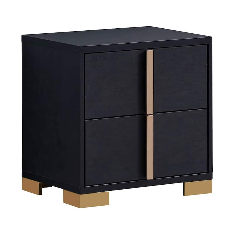 Medici Black 5-piece LED Headboard Panel Bedroom Set
