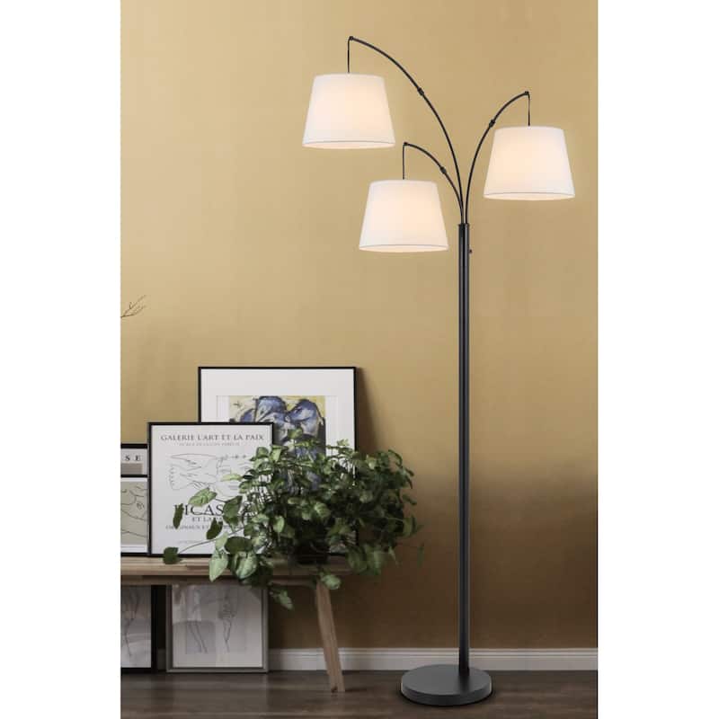 Vardon 83.5" Height Black Metal Floor Lamp - One Size