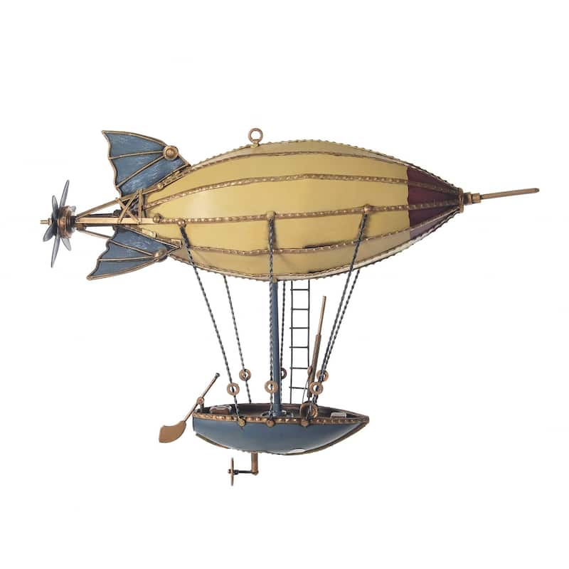 HomeRoots Steampunk Airship Metal Model - 10' X '4.5' X '14 - 10' X '4.5' X '14