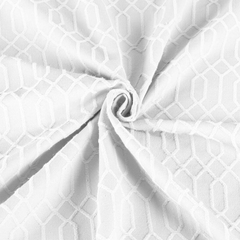 Superior Remi Jacquard Geometric Fringe Cotton Blend Bedspread Set