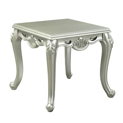 Qunsia Champagne Finish End Table Modern End Table Solutions，Compact End Table Collection