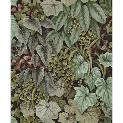 Cascading Leaf Unpasted Non-Woven Wallpaper – 396in x 20.8in