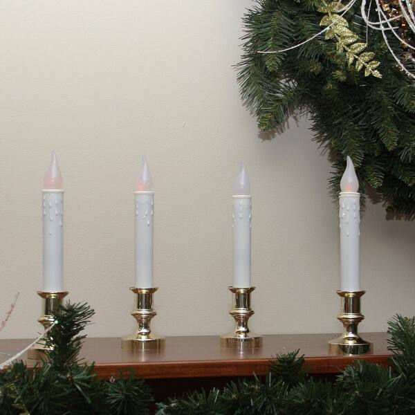 Shop Pack Of 4 Led Battery Operated Flickering Window Christmas