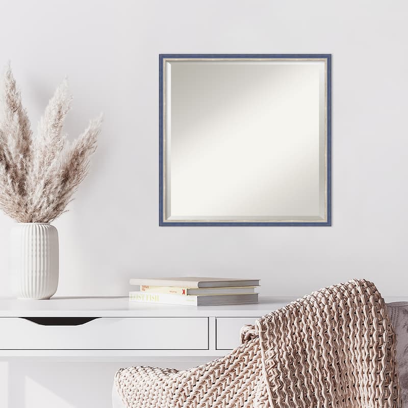 Theo Narrow Beveled Wood Framed Wall Mirror