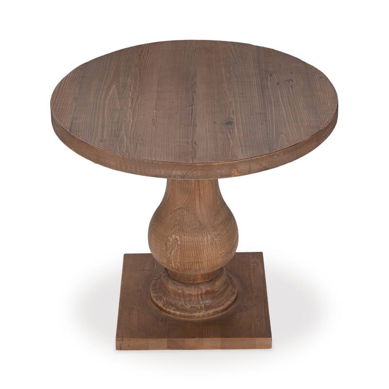 Carolina Reclaimed Wood Round End Table by Kosas Home