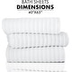 preview thumbnail 45 of 61, Classic Turkish Towels Cotton Bath Sheets Set of 3 Oversized Ribbed Towels, Ultra-Soft & Absorbent - 40x65