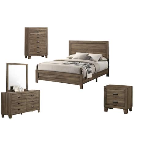 Best Quality Furniture Donna 5 Piece Bedroom Set with Chest