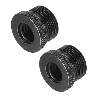 Sourcing Map Mikrofonständer Adapter – 3/8" Buchse Auf M8 Stecker, Aluminium, Schwarz, Für Kamera & Mikrofon