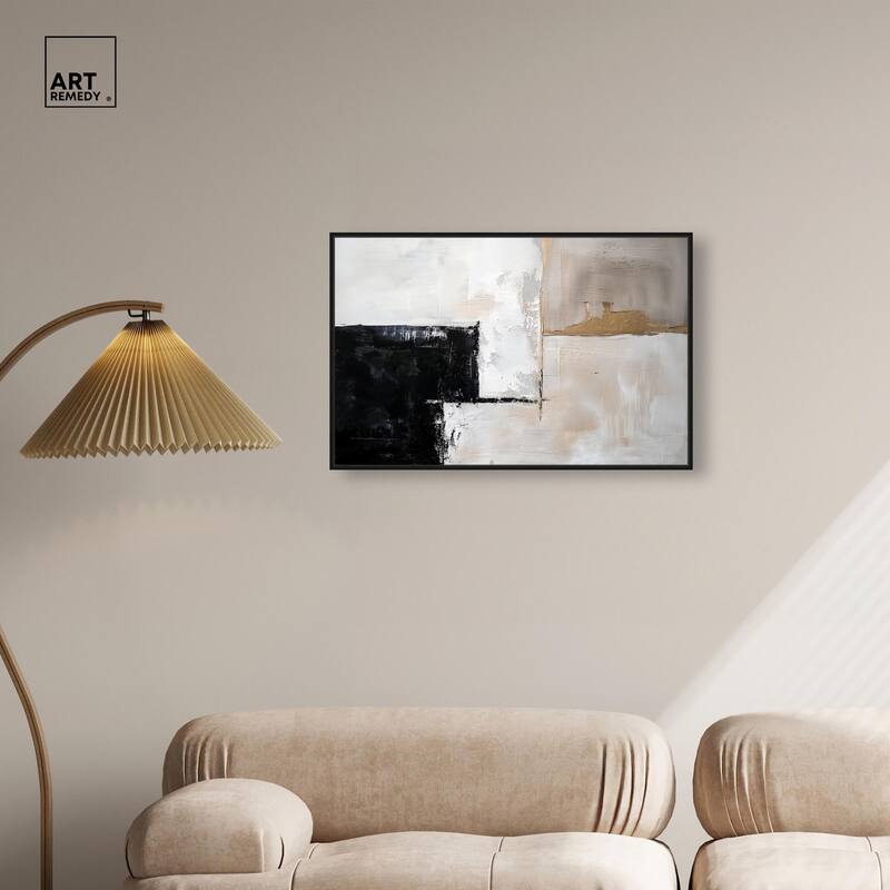 Black Dust and White Ash II Canvas by Art Remedy