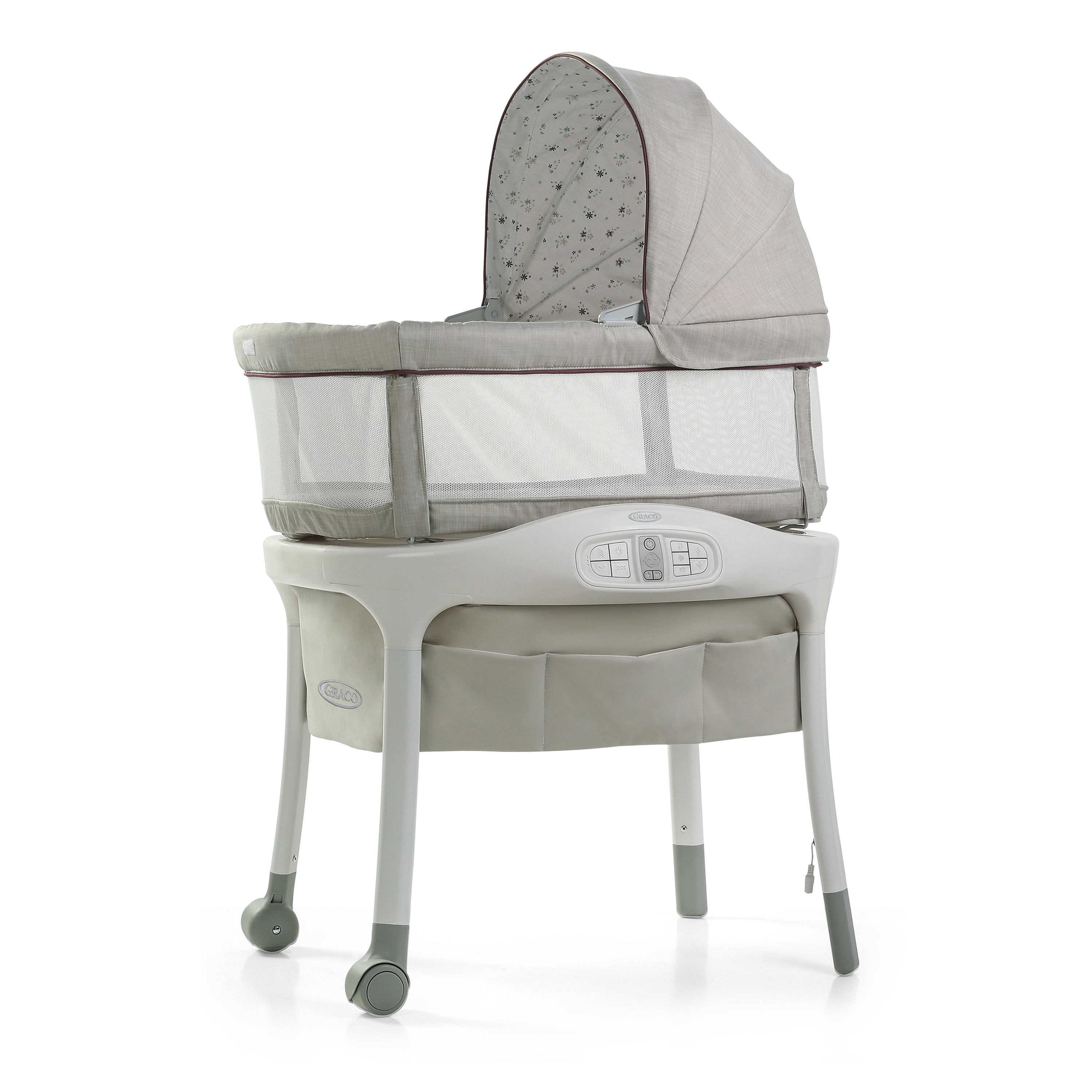 Graco Sense2Snooze Bassinet with Cry Detection Technology, Roma