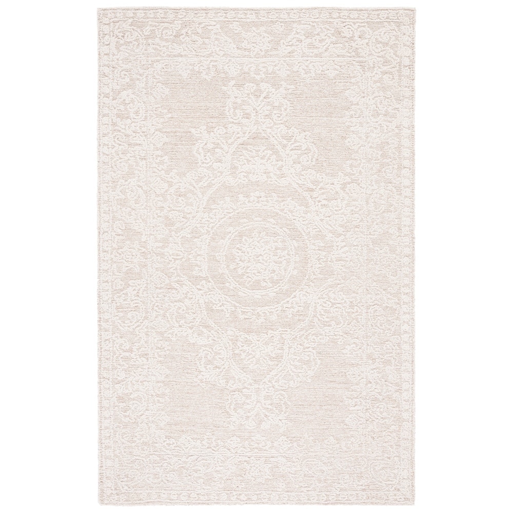SAFAVIEH Handmade Abstract Sascha Medallion Wool Rug