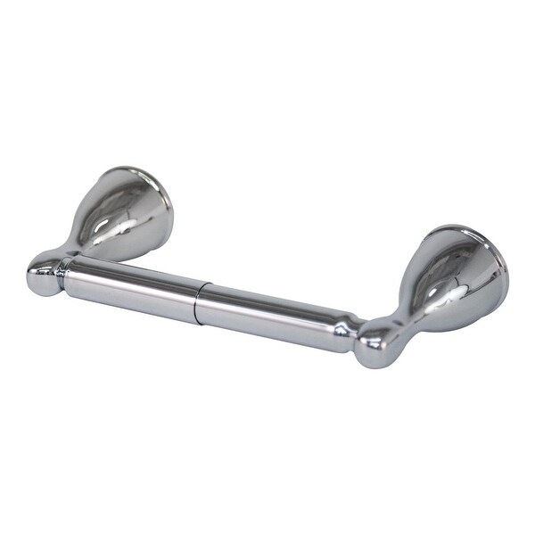 Design House 558585 Ames Wall Mounted Spring Bar Toilet Paper Holder - Polished Chrome