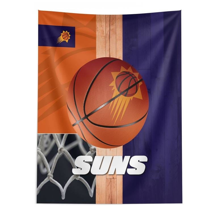 NBA Powerball Printed Wall Hanging - 50" x 60" - Phoenix Suns