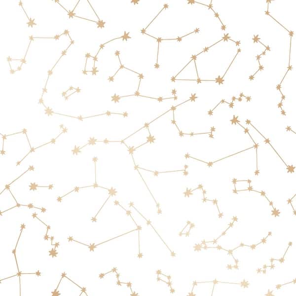 slide 2 of 11, Novogratz Constellations Removable Peel and Stick Wallpaper Frost