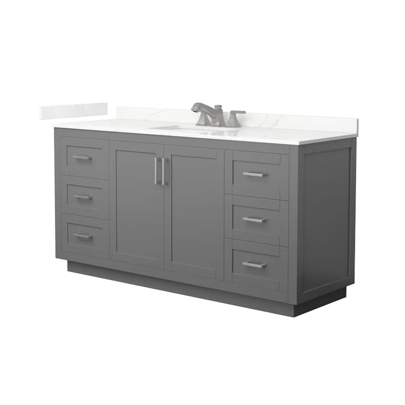 Wyndham Collection WCF292966S-QTZ-US3MXX Miranda 66" Free Standing